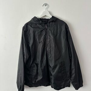 George Men's Black Windbreaker Jacket